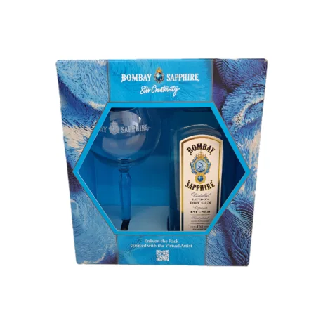 Џин Bombay Sapphire 0.7L Со Чаша