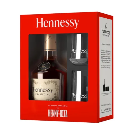 Виски Hennessy 0.7L со чаши